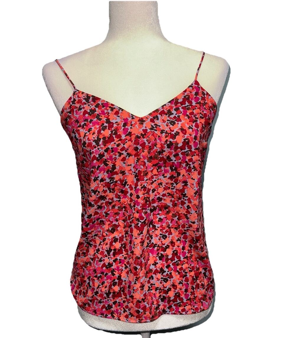 Nine‎ West Women Extra Small Camisole Multicolor Dots Summer  Flowy Boho Light